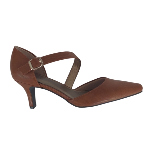 Life Stride Kamala Simply Comfort Faux Leather Pumps 9.5M Brown - Picture 8 of 16